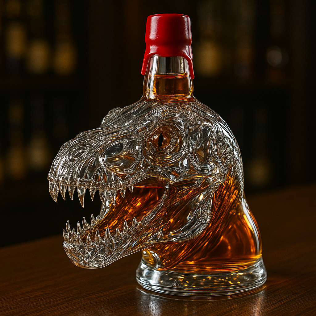 Tyrannosaurus Rex Whiskey Bottle