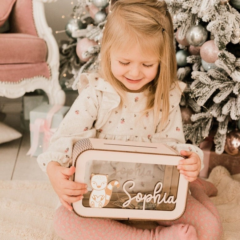 🔥HOT SALE NOW 70% OFF -Wooden Piggy Bank with Name, Wood Gift For Kids, Nursery Decor
