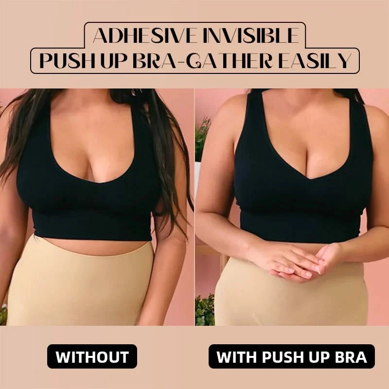 (🔥Last Day Promotion-SAVE 50% OFF)Strapless Reusable Sticky Invisible Push-Up Bra-BUY 2 GET 10% OFF & FREE SHIPPING