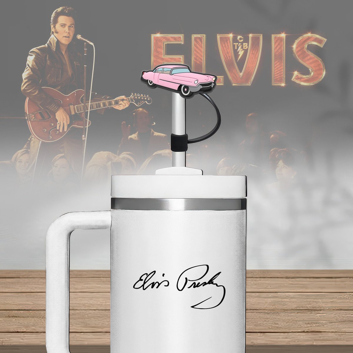 Elvis Presley Premium Straw Toppers
