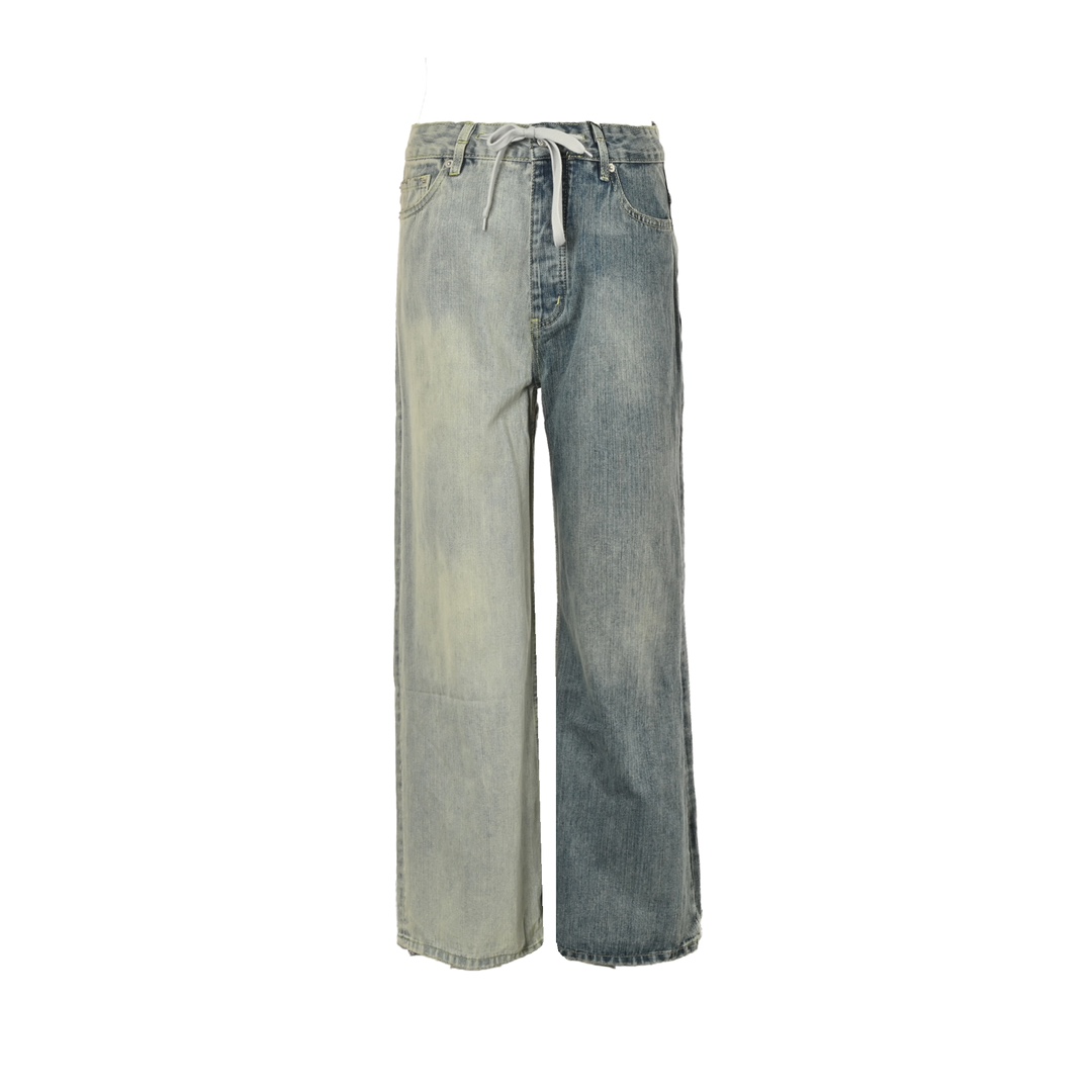 Balenciaga 24Fw paneled wide-leg jeans