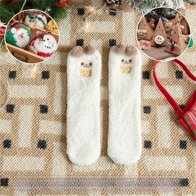 🎄New Year Sale- 50% OFF🎁Christmas Thickened Warm Socks(3PAIRS/SET) -BUY 2 SETS GET 10% OFF FREE SHIPPING