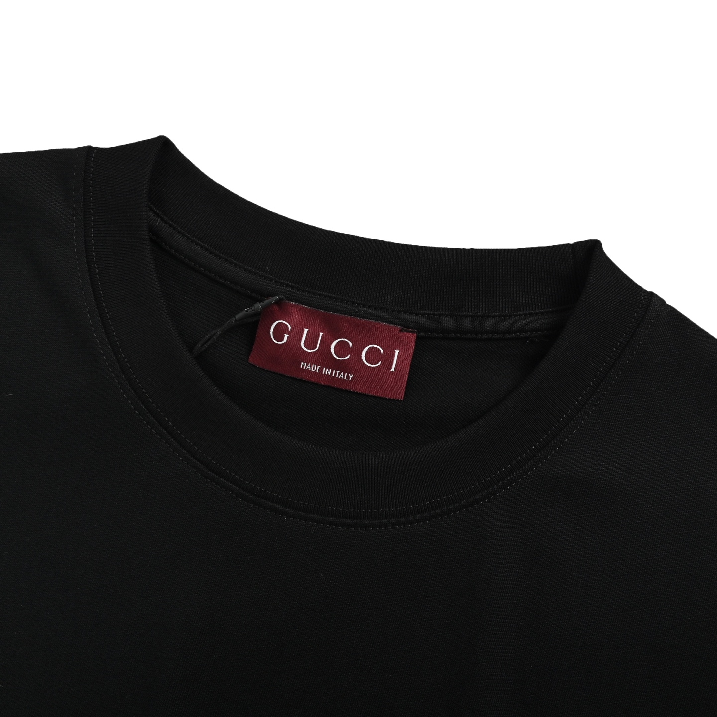 Gucci 25ss shadow double G back lettering logo short sleeve