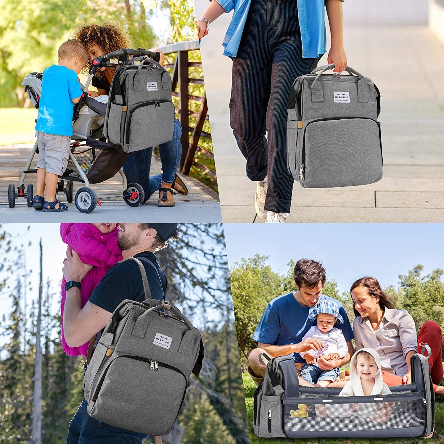 🔥Diaper Bag Backpack with Changing Station💥