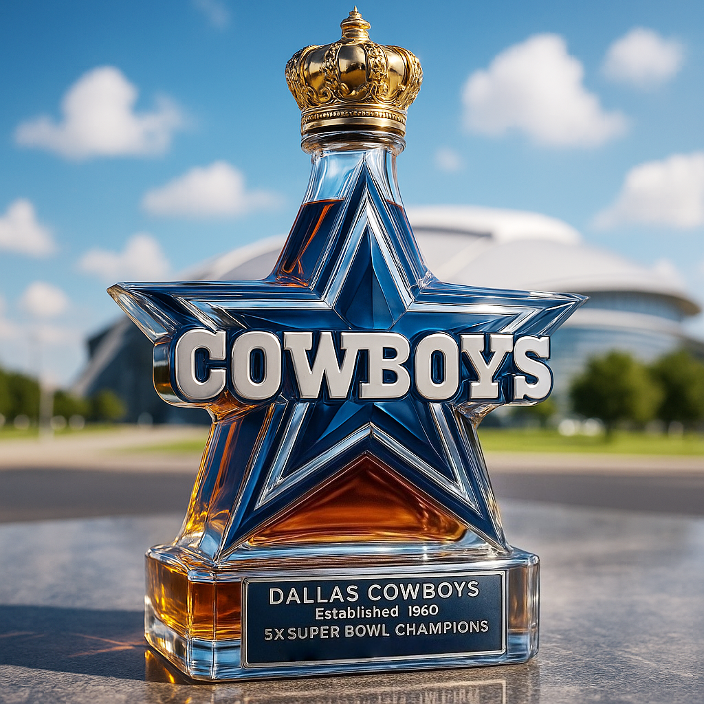 Dallas Cowboys Limited Edition Whiskey Bottle