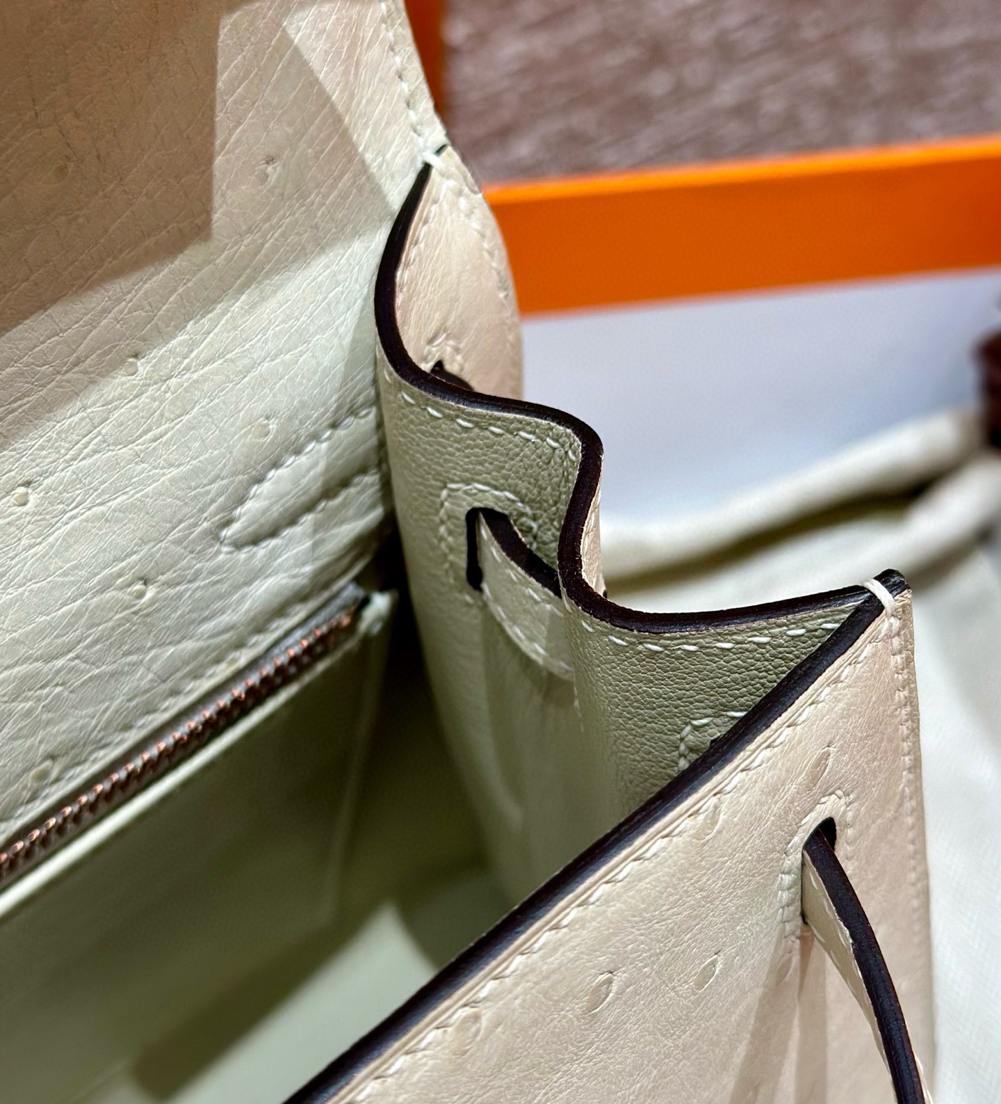 Hermes Kelly 3CParchemin Handbag (Handmade to order)