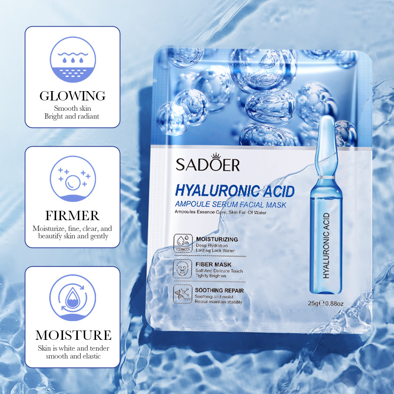 Essence mask hyaluronic acid hydrating vitamin C moisturizing essence mask skin feels crystal clear
