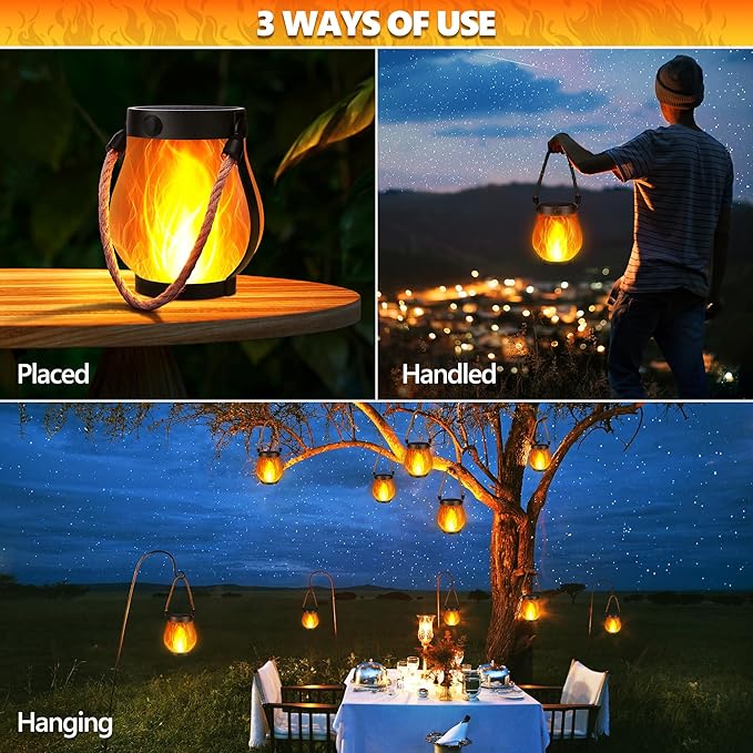 ✨Last Day Promotion 49% OFF--Dancing flame Solar Lantern Outdoor Lights