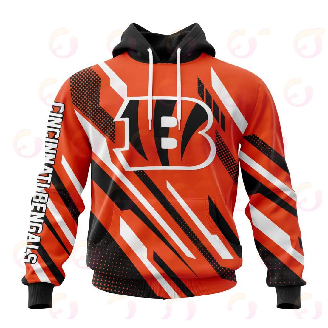 CINCINNATI BENGALS 3D HOODIE SPECIAL MOTOCROSS CONCEPT