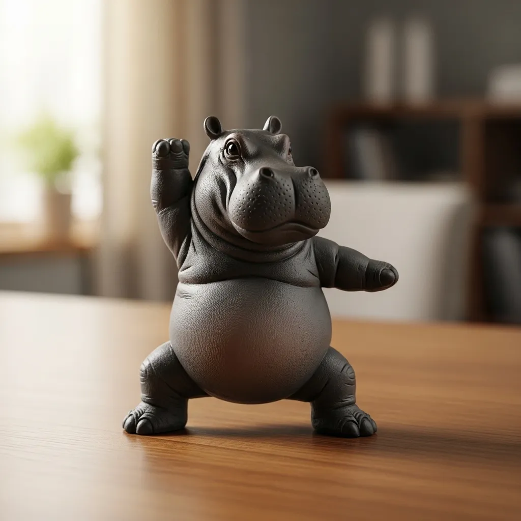 🦛✨Clumsy Yoga Master Hippo