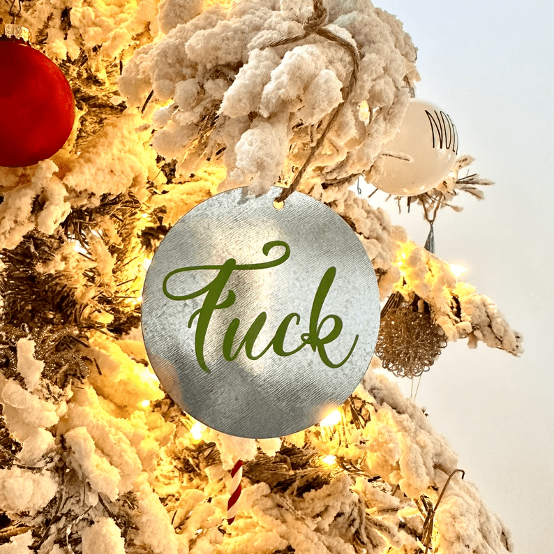Sweary Christmas Ornamant