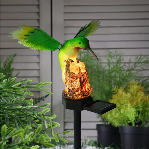 Solar Hummingbird Garden Stake Lights