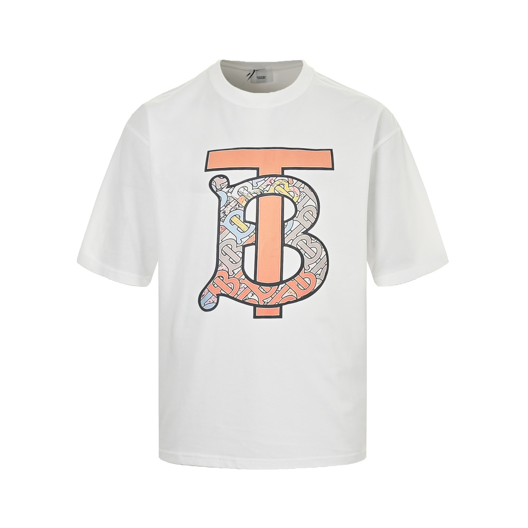 Burberry 24ss colorful TB logo short sleeves