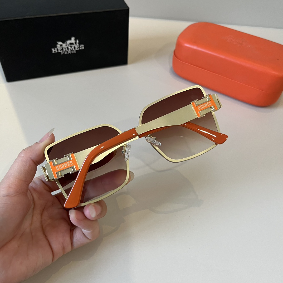 Hermes Square Frame Sunglasses