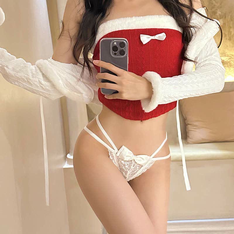 Bunny Tail Fuzzy Ball G-string