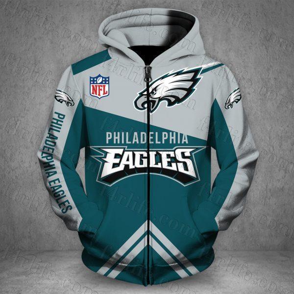 PHILADELPHIA EAGLES HOODIE PRINTED VIP 3D 09