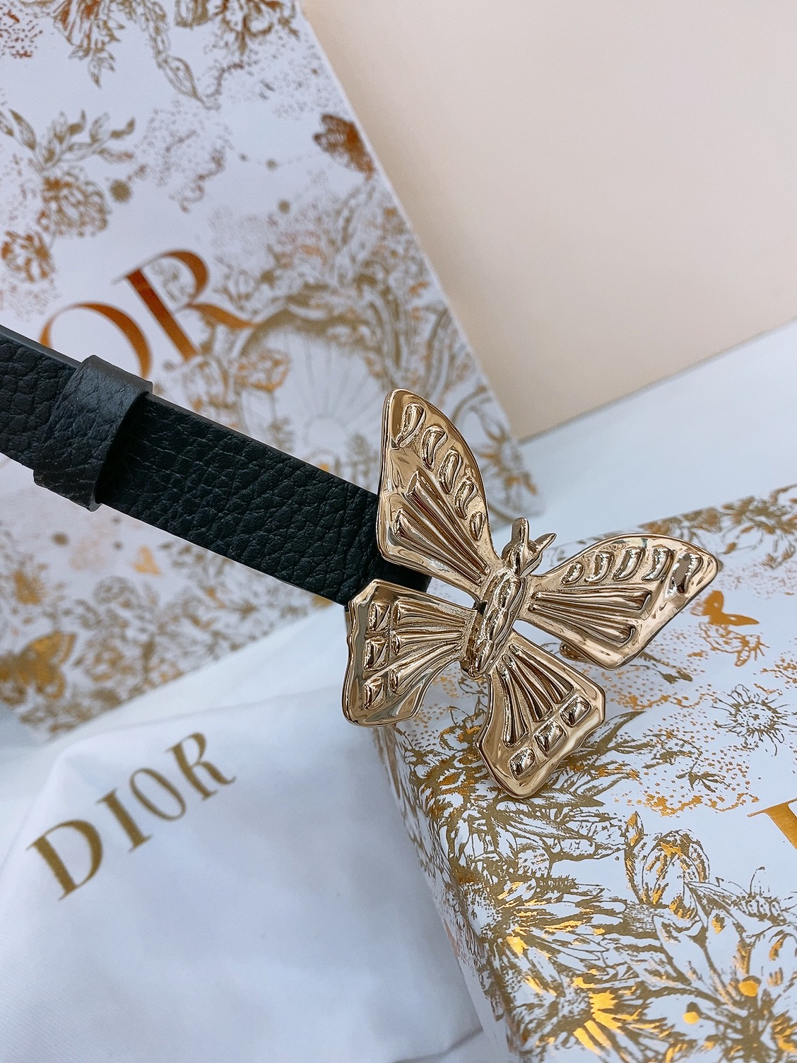 Dior Saddle Belt Cowhide Leather Belt 2.0CM Width