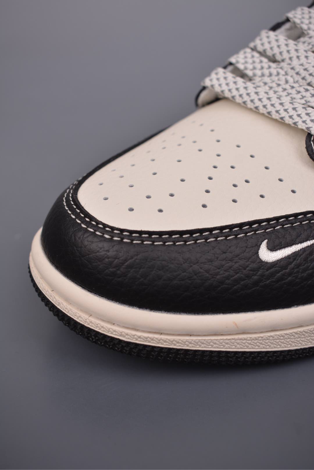 Stussy x Nike Air Jordan 1 Low OG Black Beige White XX3318-507