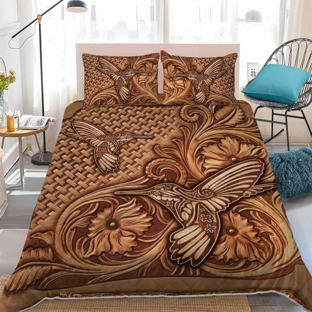 Hummingbird Quilt Bed Set