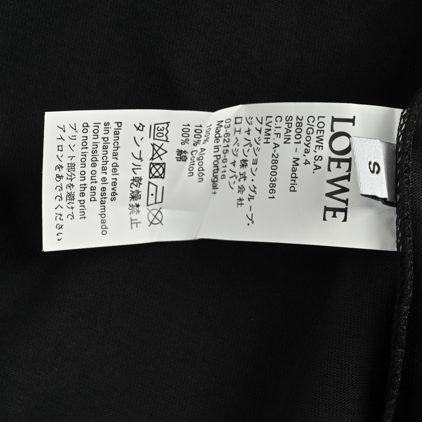Loewe 25ss short-sleeved shirt with large logo print