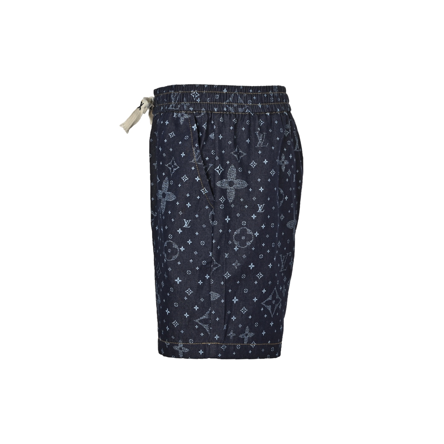 Louis Vuitton 25ss denim shorts with floral print