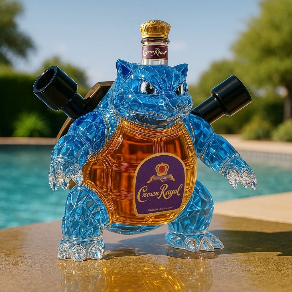 Blastoise Whiskey Bottle