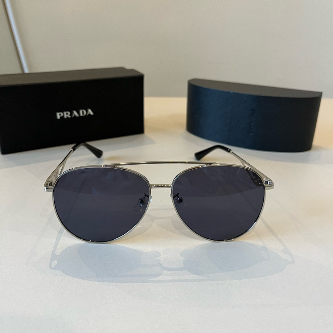 Prada round frame sunglasses