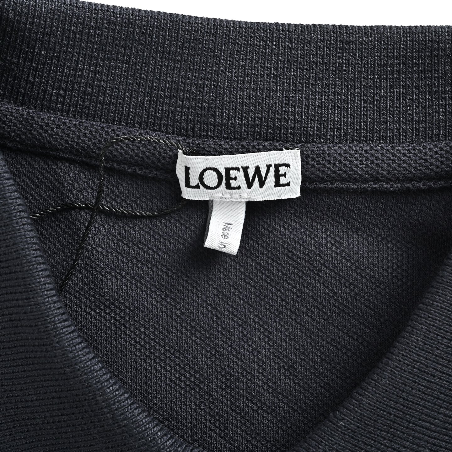 Loewe 25ss Polo short sleeve with embroidered logo on chest