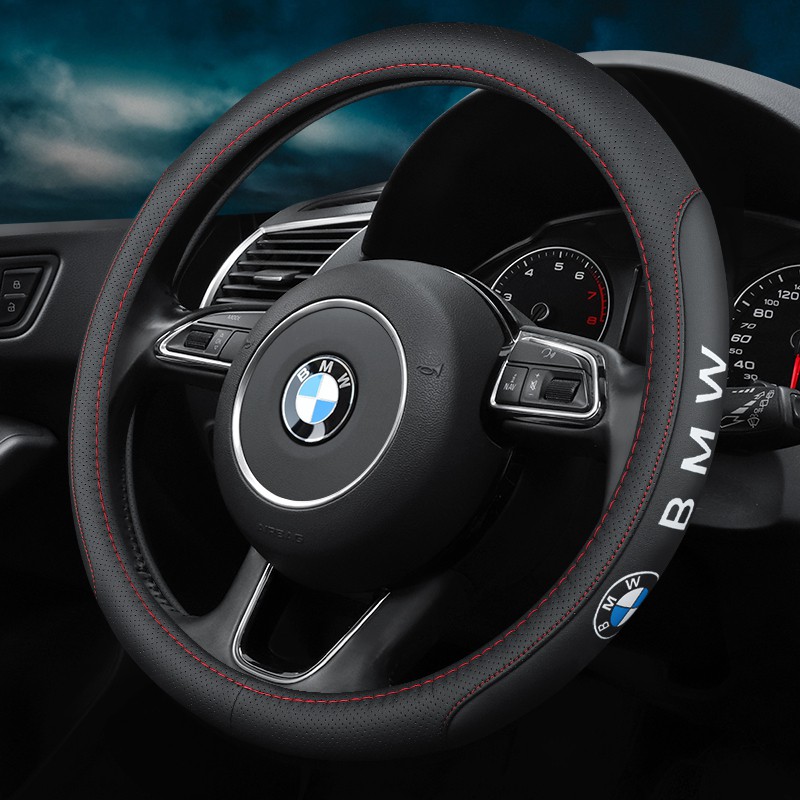 🚗Car Odorless Leather Car Steering Wheel Cover