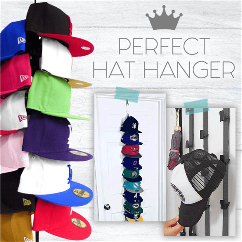 Adjustable Cap & Bag Storage Belt Door Rack