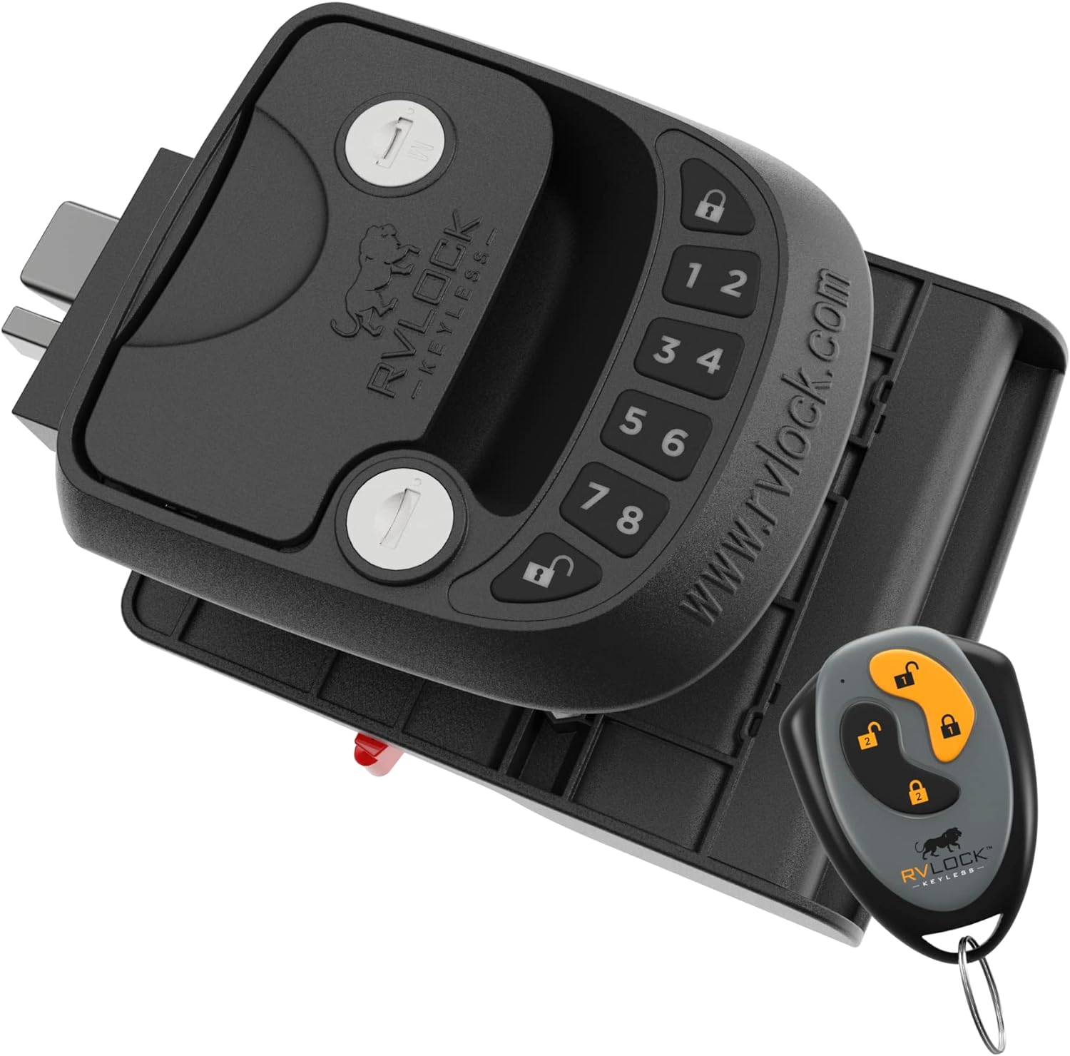 RVLock Compact and Key Fob Keyless Entry Keypad RV/5th Wheel Lock Accessories