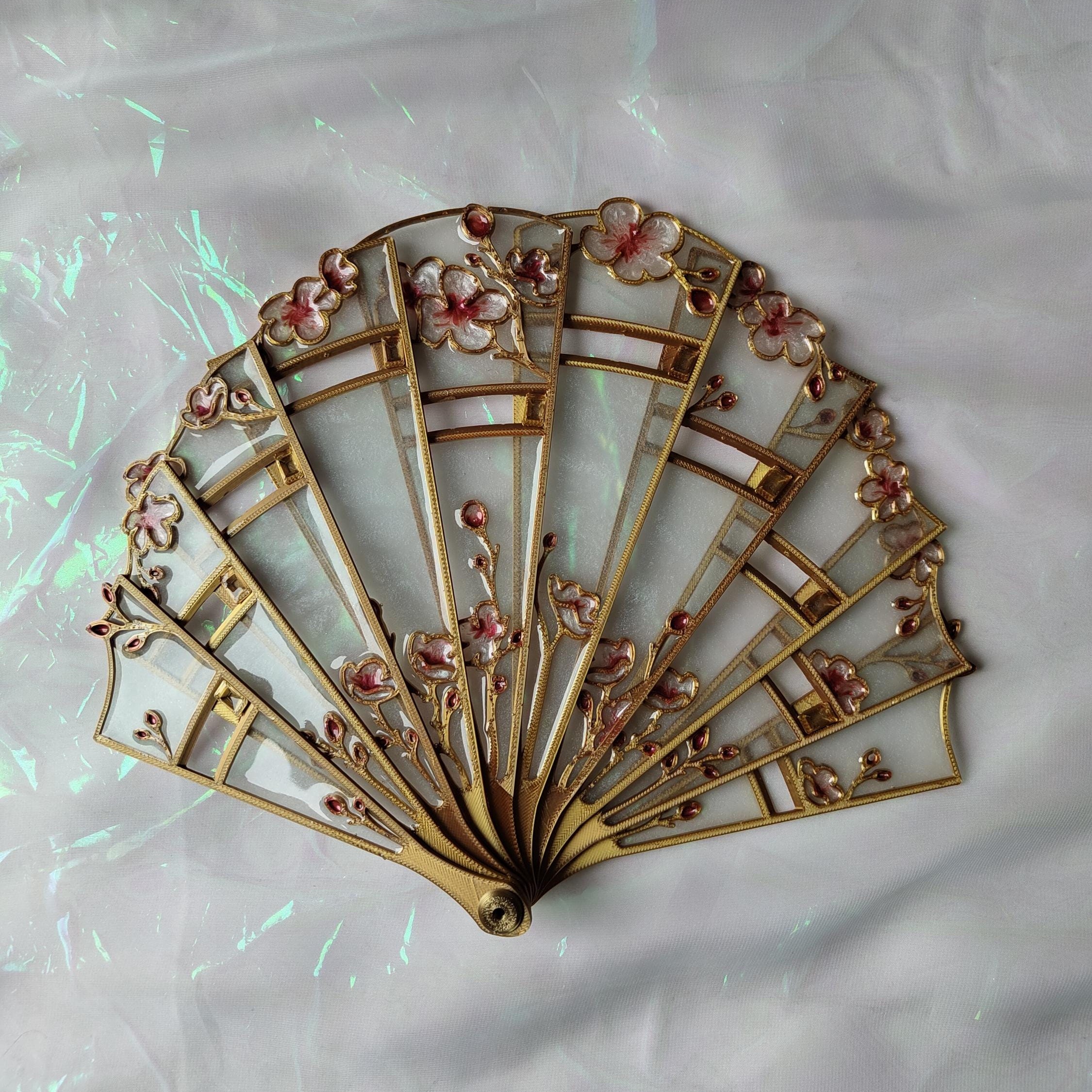 🔥ON SALE🔥Forget-me-not hand fan