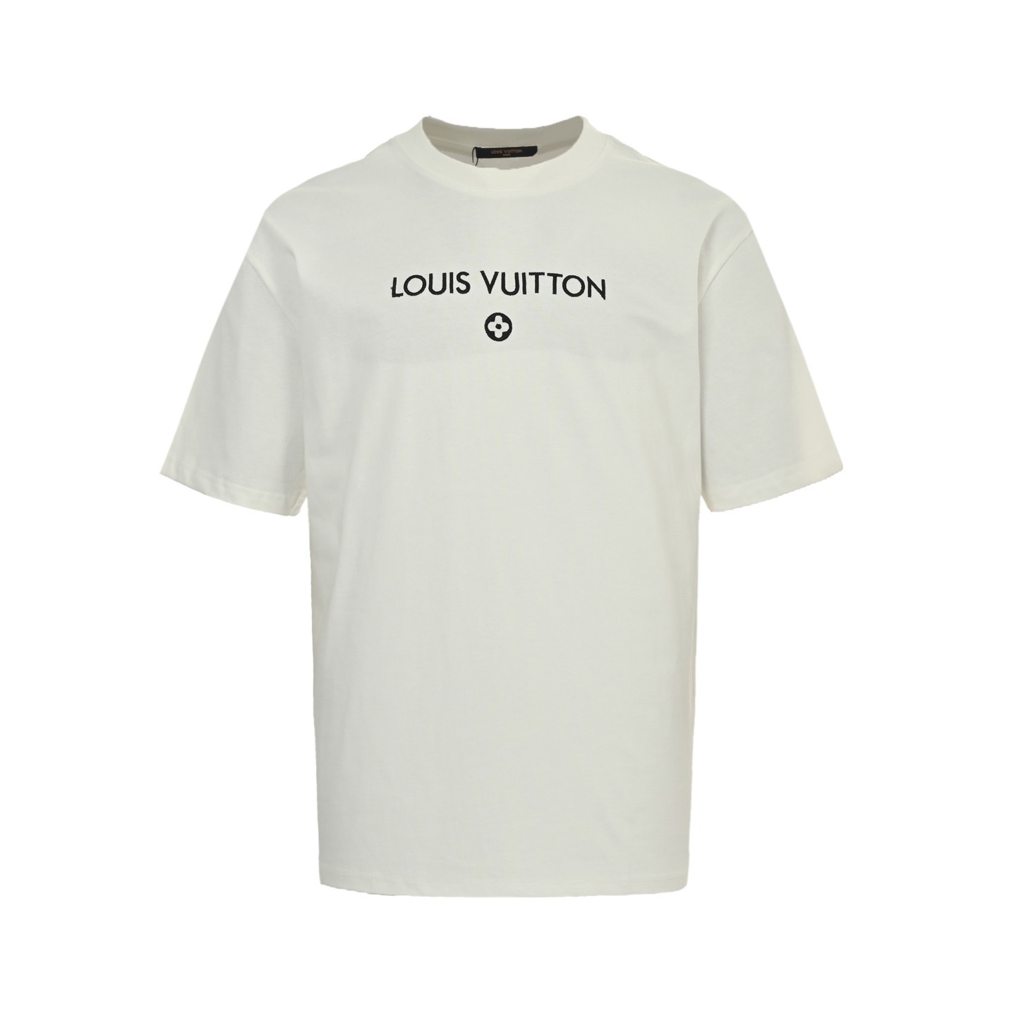 Louis Vuitton 25ss short-sleeved shirt with embroidered lettering logo