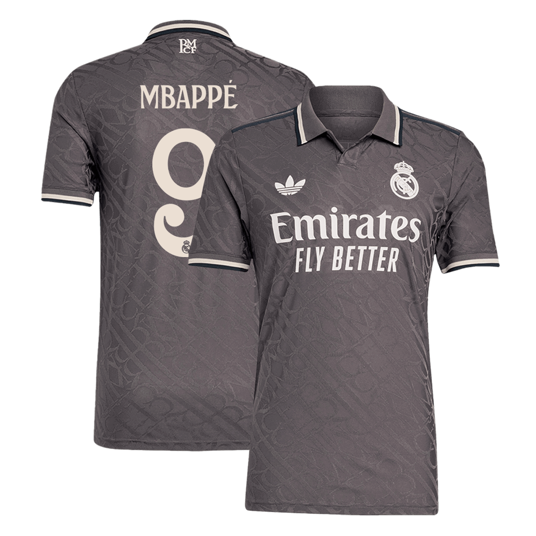 Authentic MBAPPE #9 Real Madrid Third Away Football Shirt 2024/25