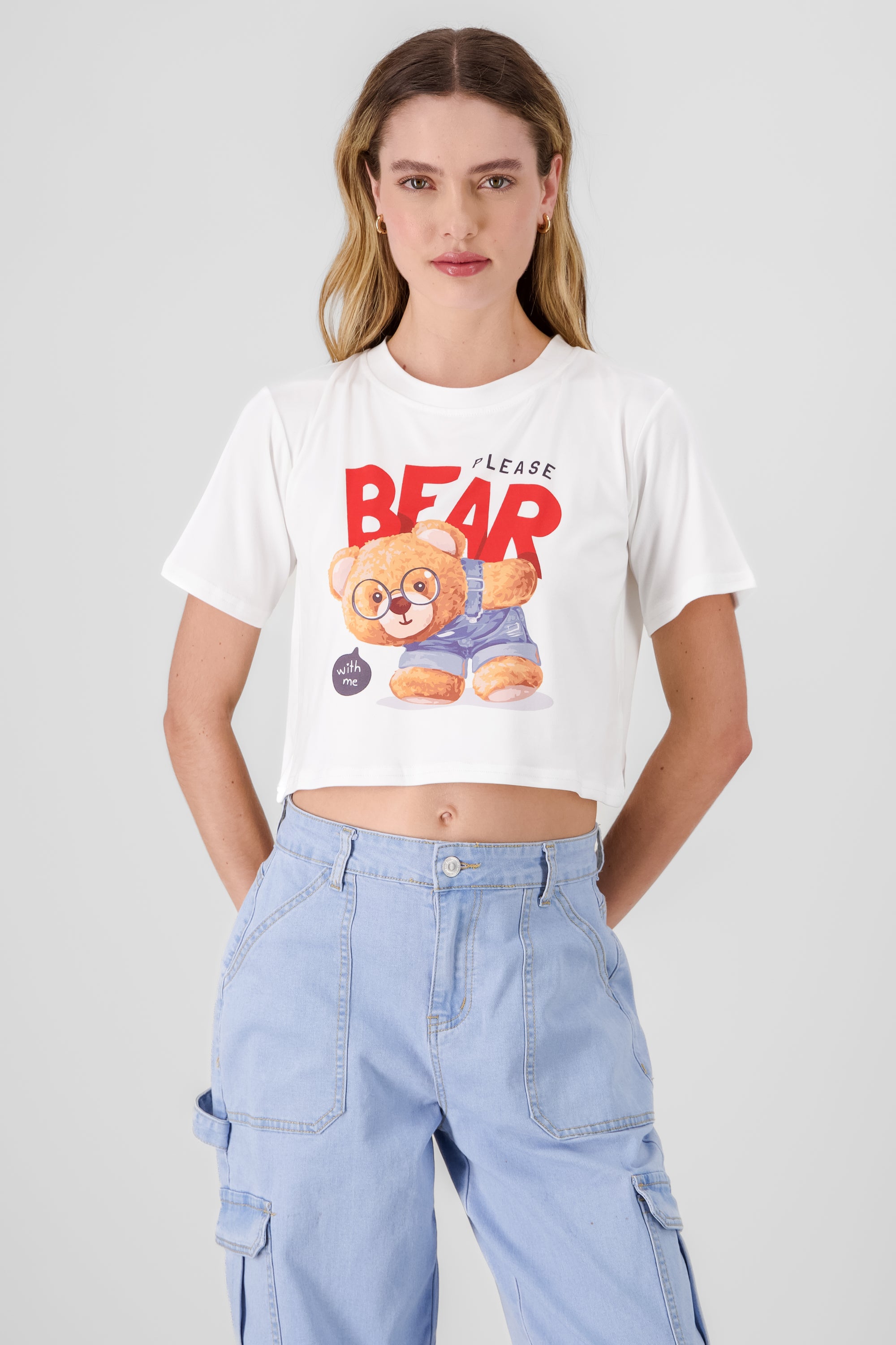 Bear Print T shirt
