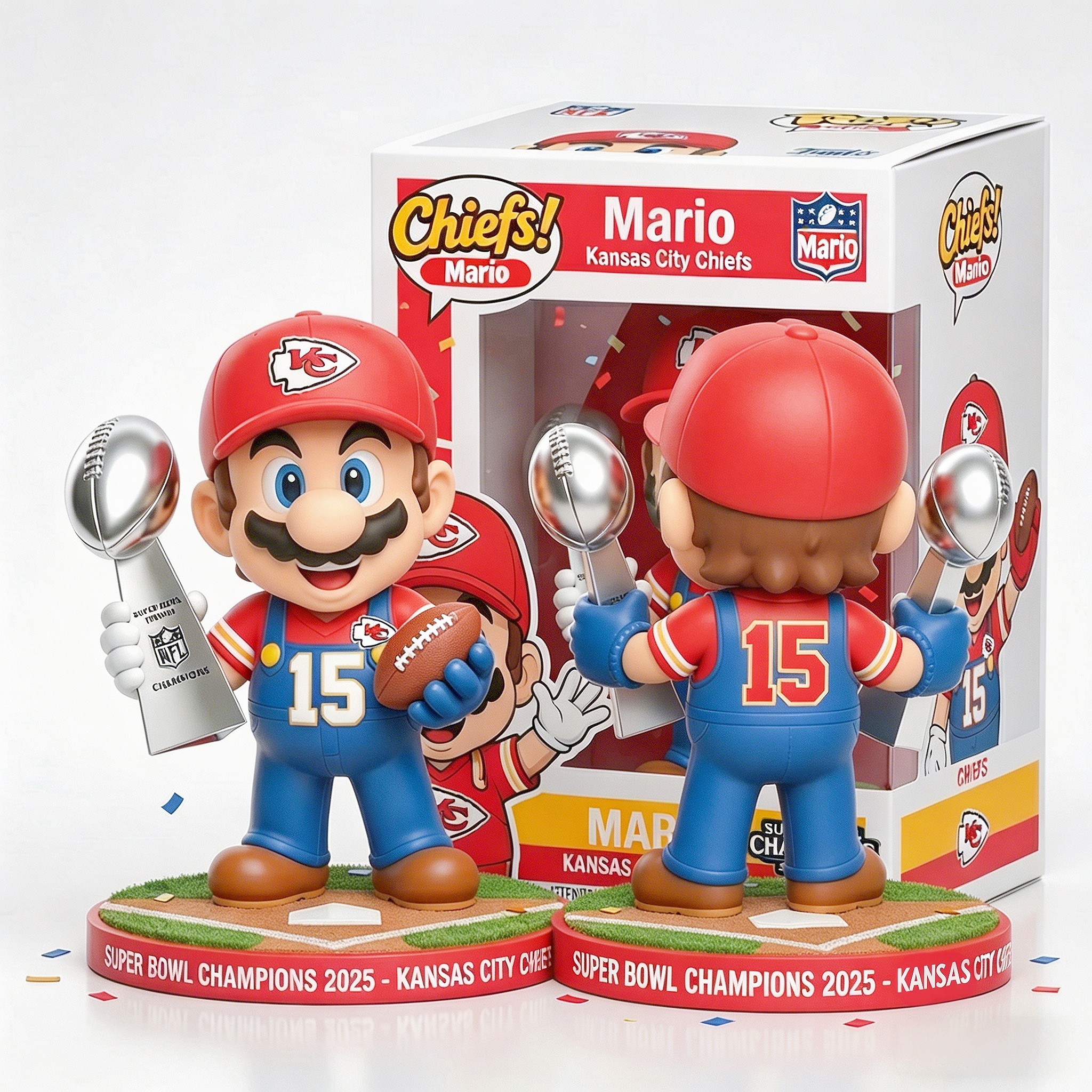 🏈Mario x Kansas City Chiefs 2025 Super Bowl Funko Pop