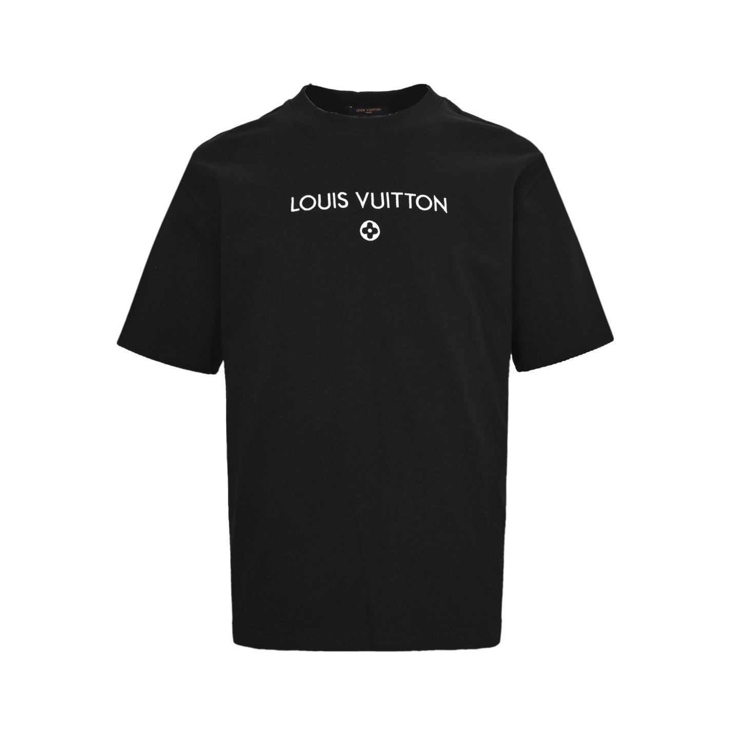 Louis Vuitton 25ss short-sleeved shirt with embroidered lettering logo