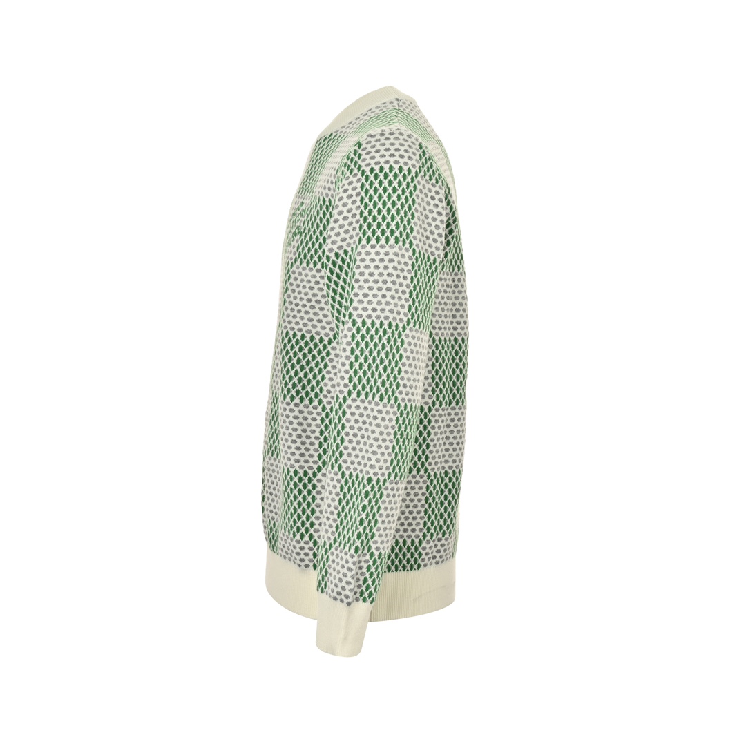 Louis Vuitton 24Fw Checkerboard Jacquard Sweater
