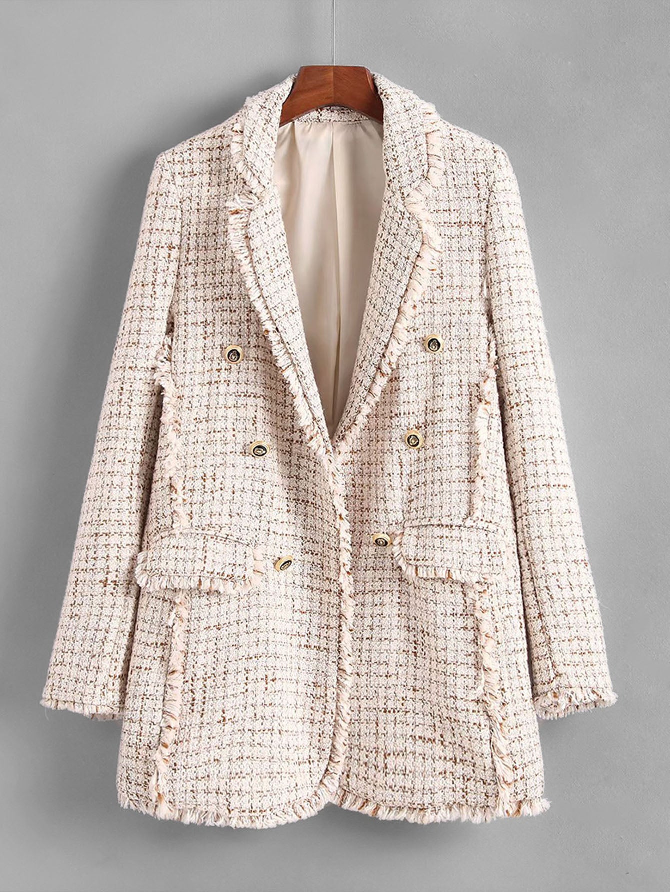 Fringe Edge Tweed Blazer