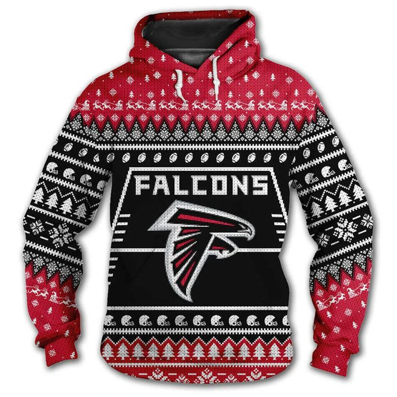 ATLANTA FALCONS 3D CHRISTMAS HOODIE ABC02