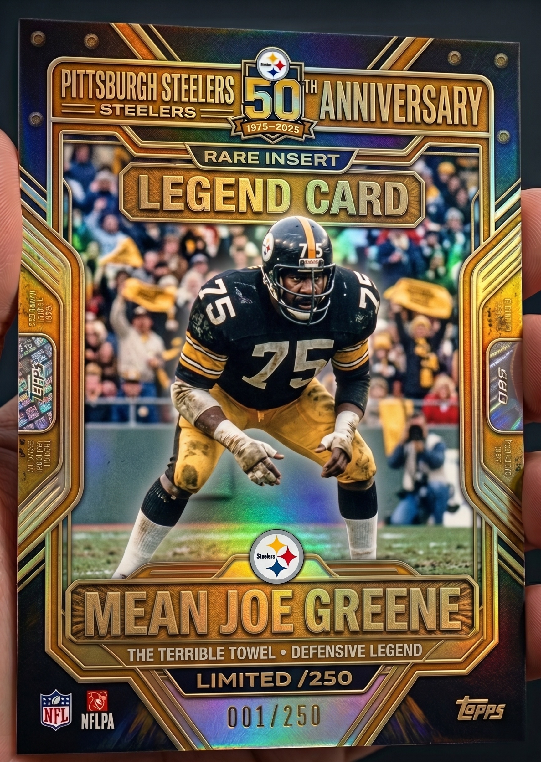 Pittsburgh Steelers Terrible Towel 50th Anniversary Hobby Box