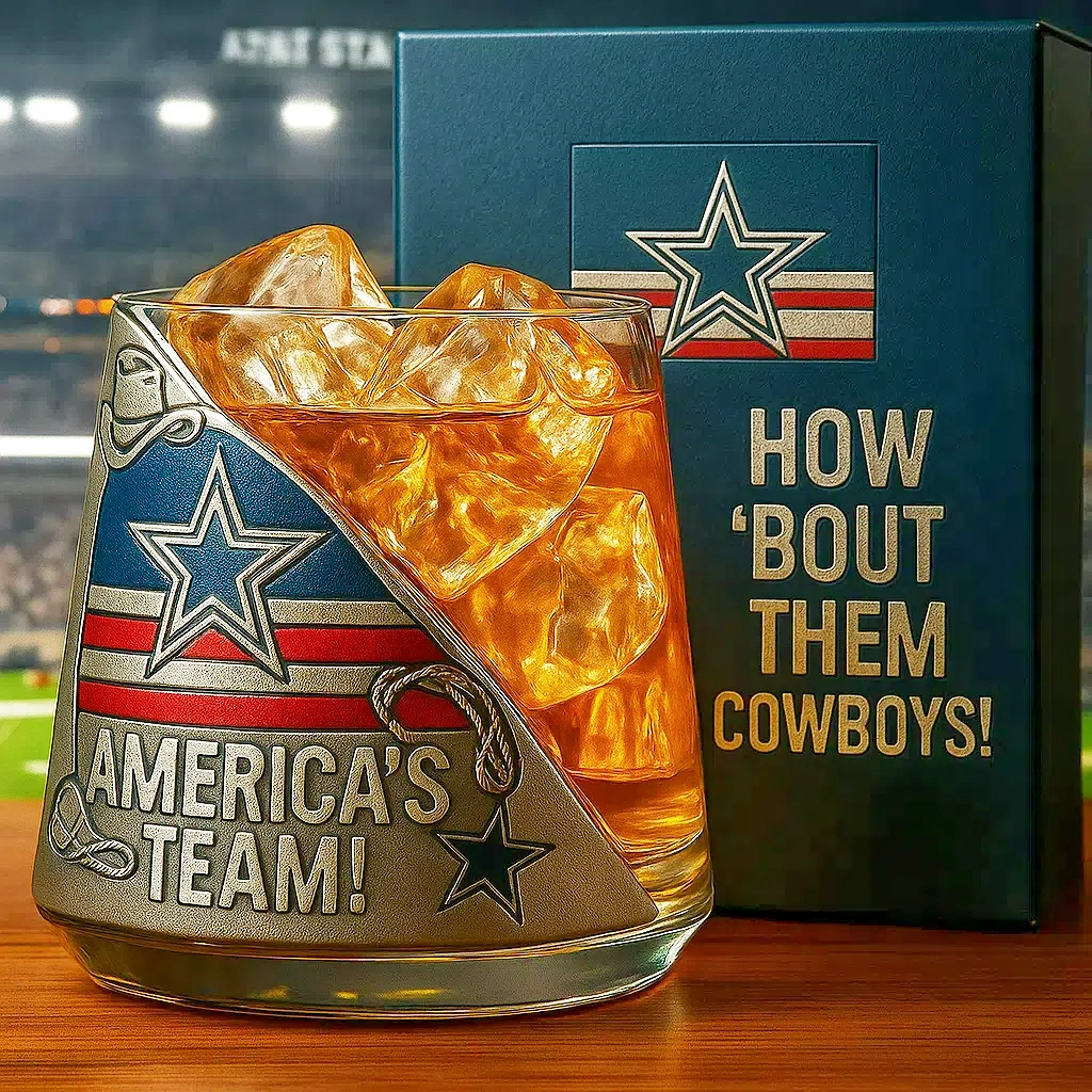 America’s Team, America’s Toast——Dallas Cowboys Whiskey Glass