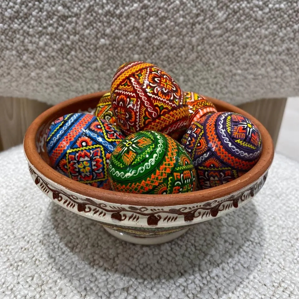 🔥ON SALE🔥6Pcs/Set Easter eggs - Painted traditional wooden eggs (Random Color）