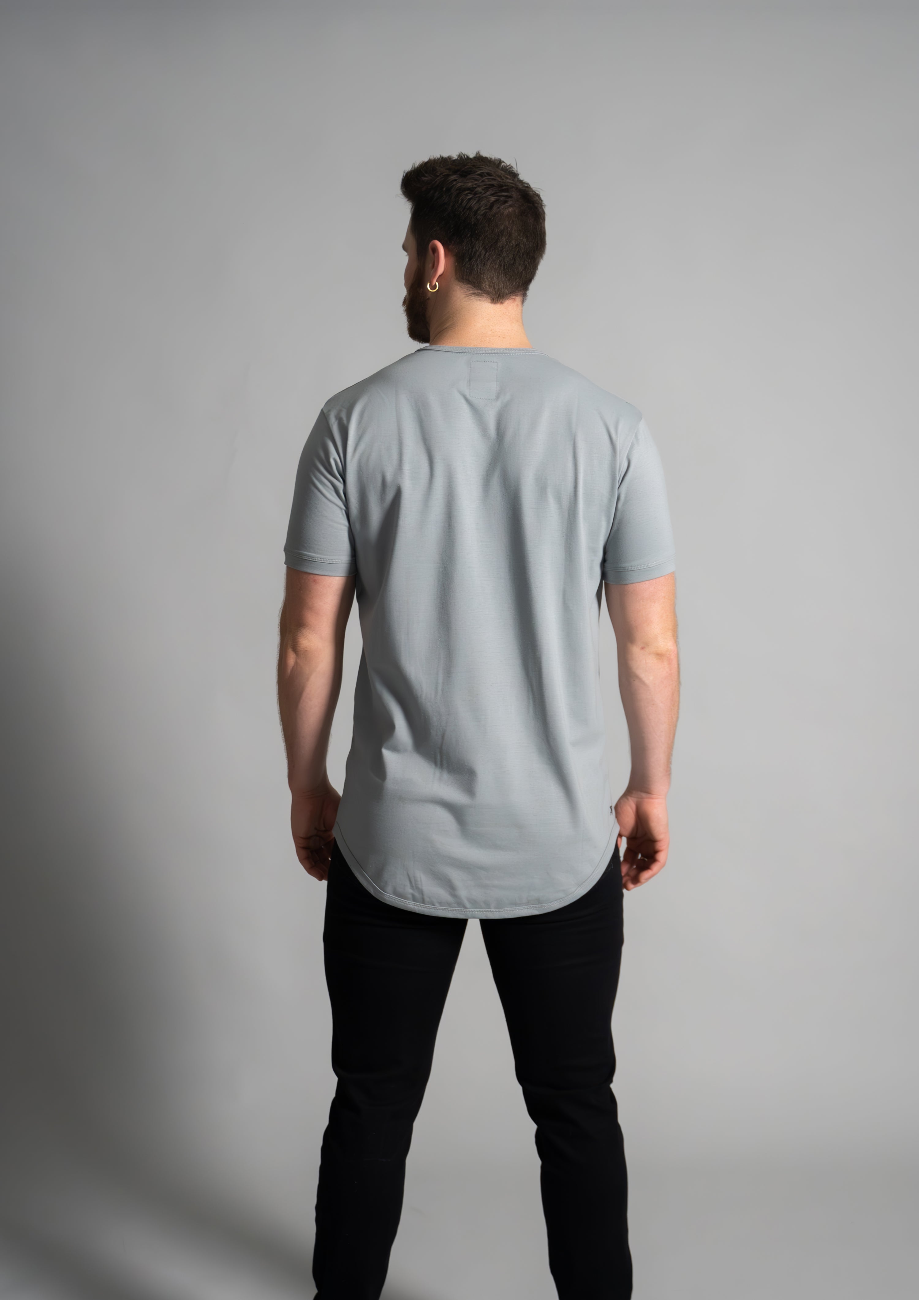 Henley Curved Hem