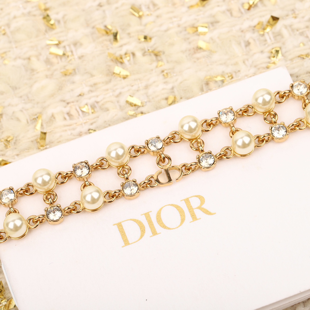 Dior Double Bead Diamond Bracelet