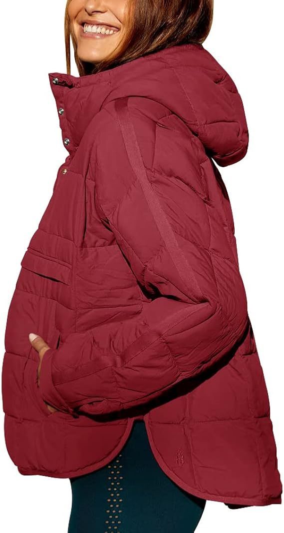 Solid Color Hooded Cotton Jacket Foldable Long Sleeve Coat