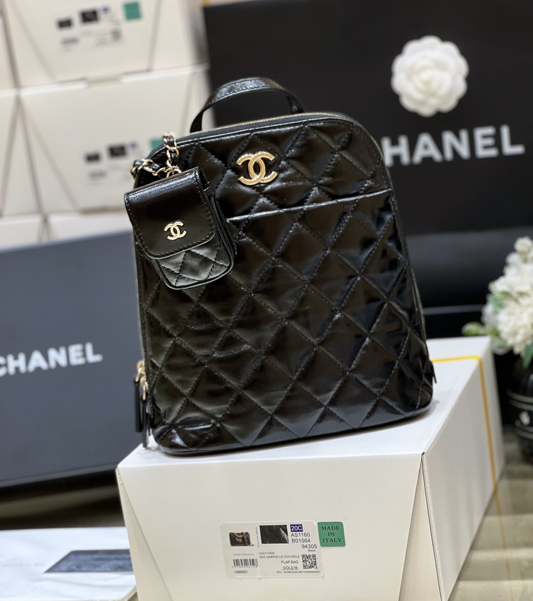 Chanel 22A Advanced Handcraft Series Double Backpack AS3332