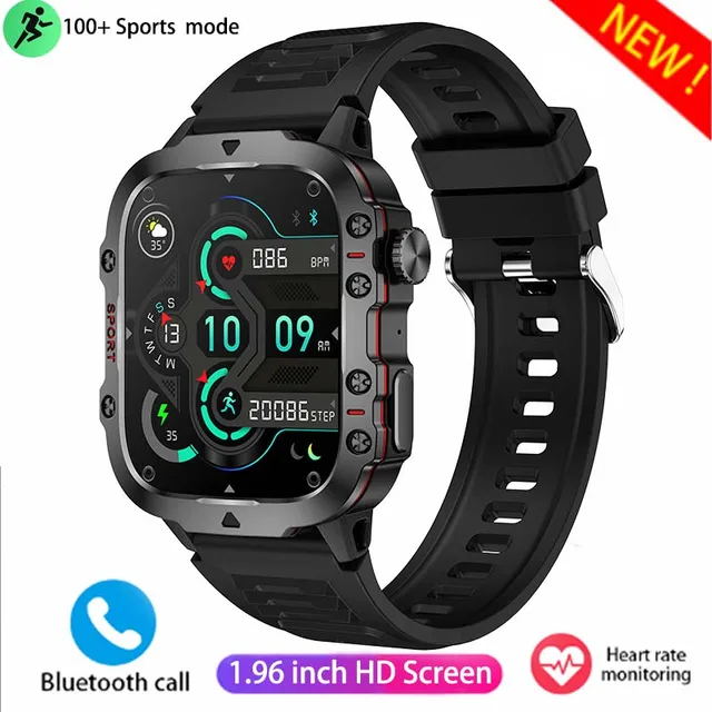 The new 1.96-inch HD Bluetooth calling smartwatch 420mah large capacity battery 100+ sports mode is suitable for Huawei Xiaomi