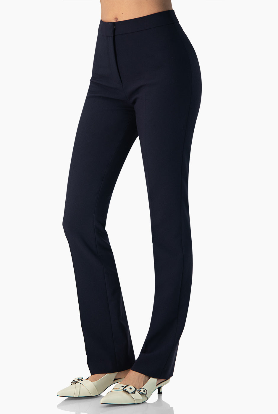 Pantalon recto color marino