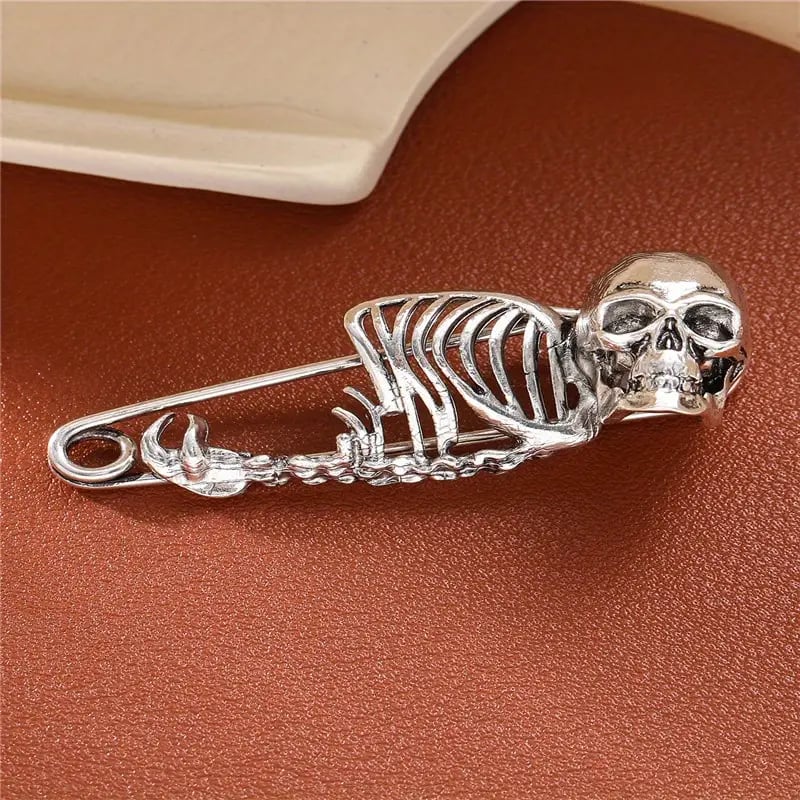 2024 New Mystical Skull Pin Brooch - Gothic Style Jewelry